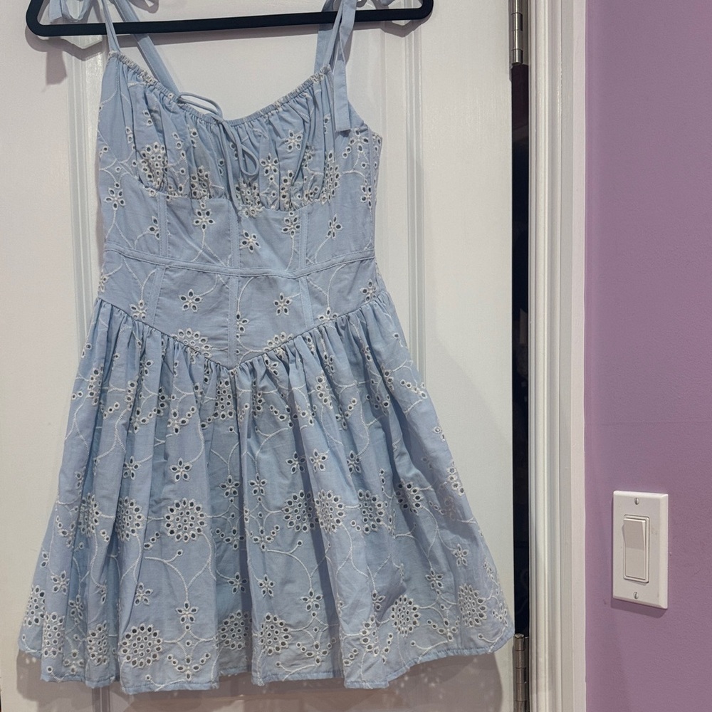 Blue Floral Dress